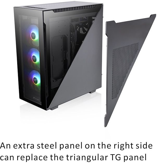 Корпус Thermaltake Divider 500 TG черный без БП ATX 3x120mm 3x140mm 2xUSB3.0 audio bott PSU — фото 6