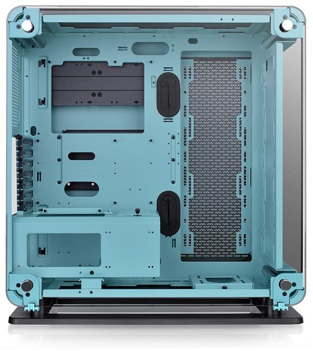 Корпус Thermaltake Core P6 TG Turquoise бирюзовый без БП ATX 10x120mm 6x140mm 2xUSB2.0 2xUSB3.0 audio bott PSU — фото 3