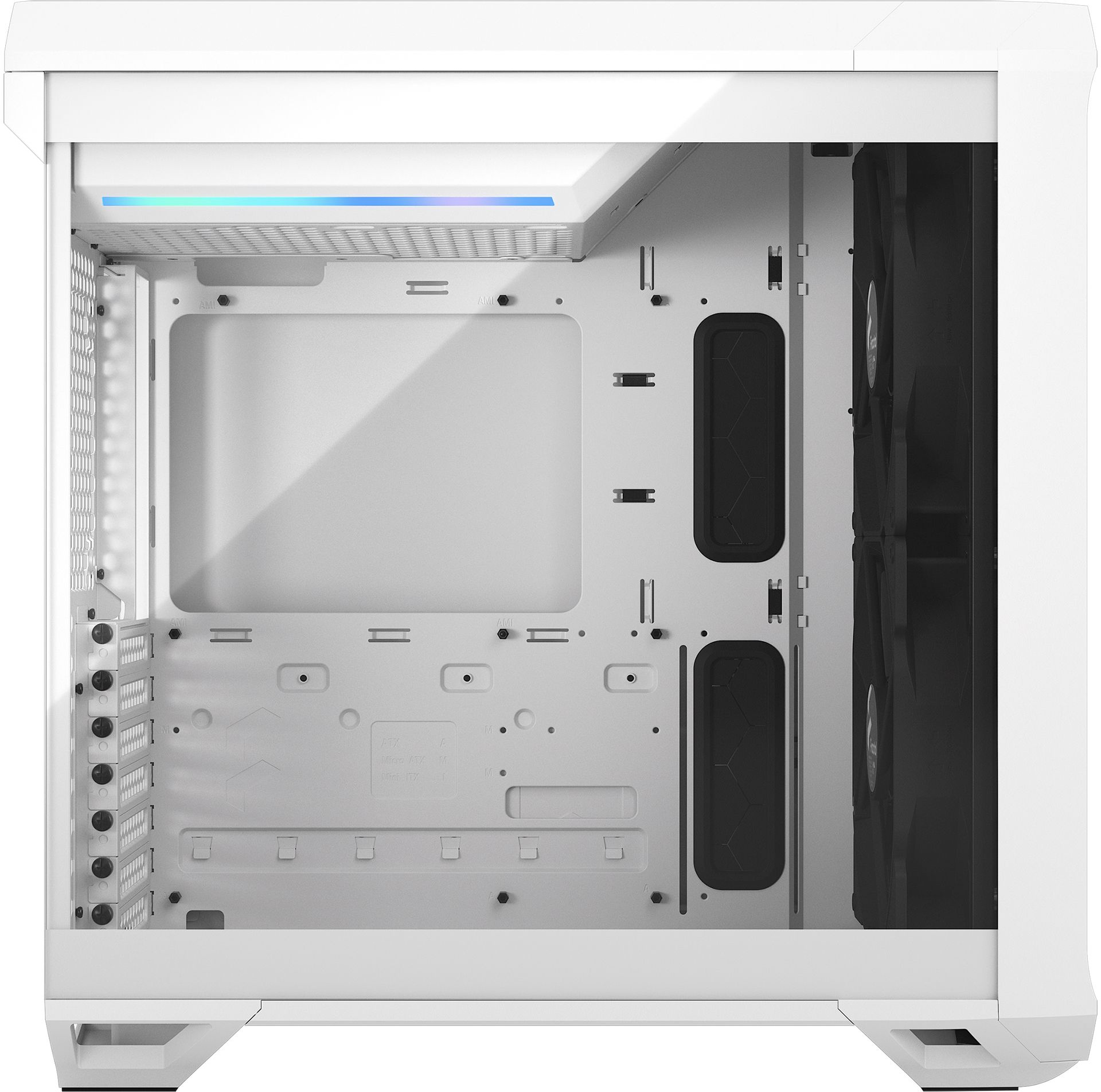 Корпус Fractal Design Torrent Compact TG Clear Tint белый без БП ATX 7x120mm 4x140mm 2x180mm 2xUSB3.0 audio — фото 2