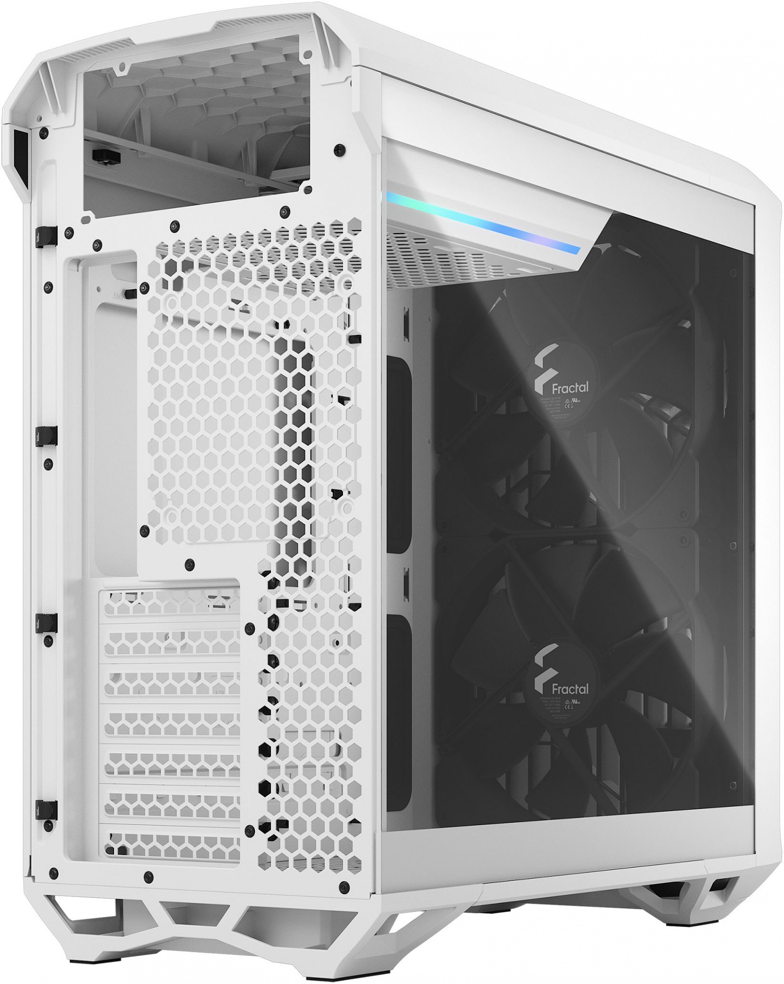 Корпус Fractal Design Torrent Compact TG Clear Tint белый без БП ATX 7x120mm 4x140mm 2x180mm 2xUSB3.0 audio — фото 3