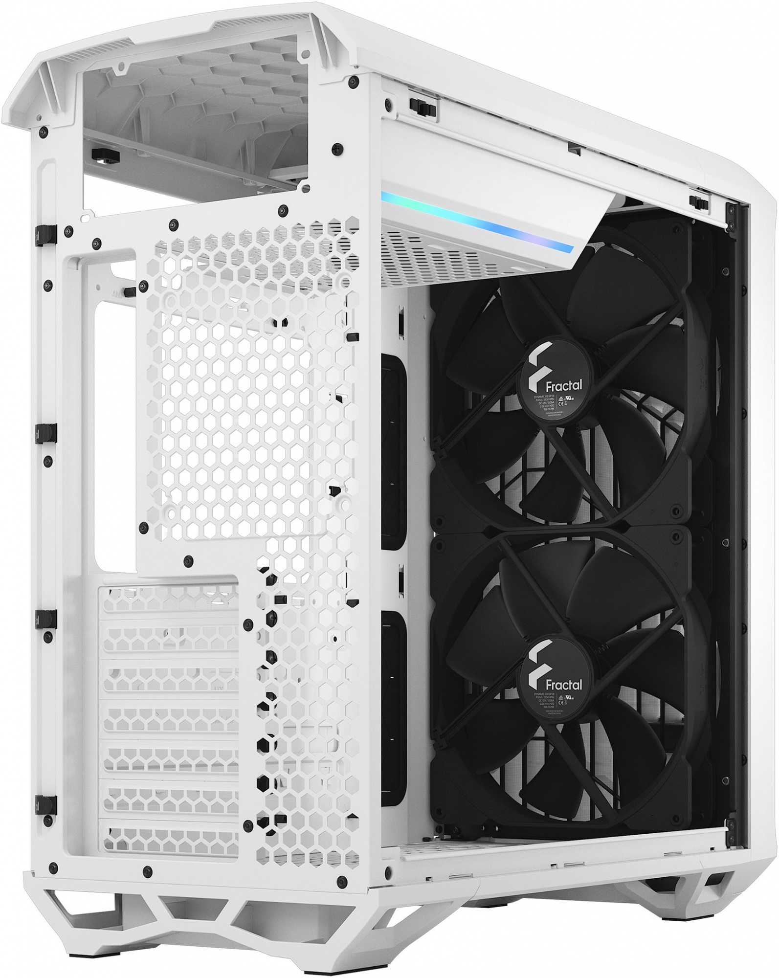 Корпус Fractal Design Torrent Compact TG Clear Tint белый без БП ATX 7x120mm 4x140mm 2x180mm 2xUSB3.0 audio — фото 12