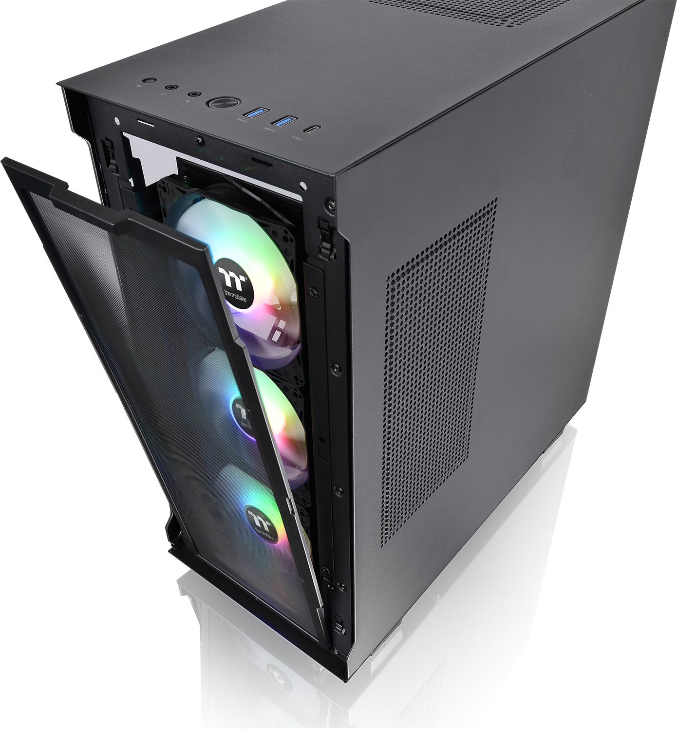 Корпус Thermaltake V350 TG ARGB AIR черный без БП ATX 3x120mm 3x140mm 2xUSB3.0 audio bott PSU — фото 27