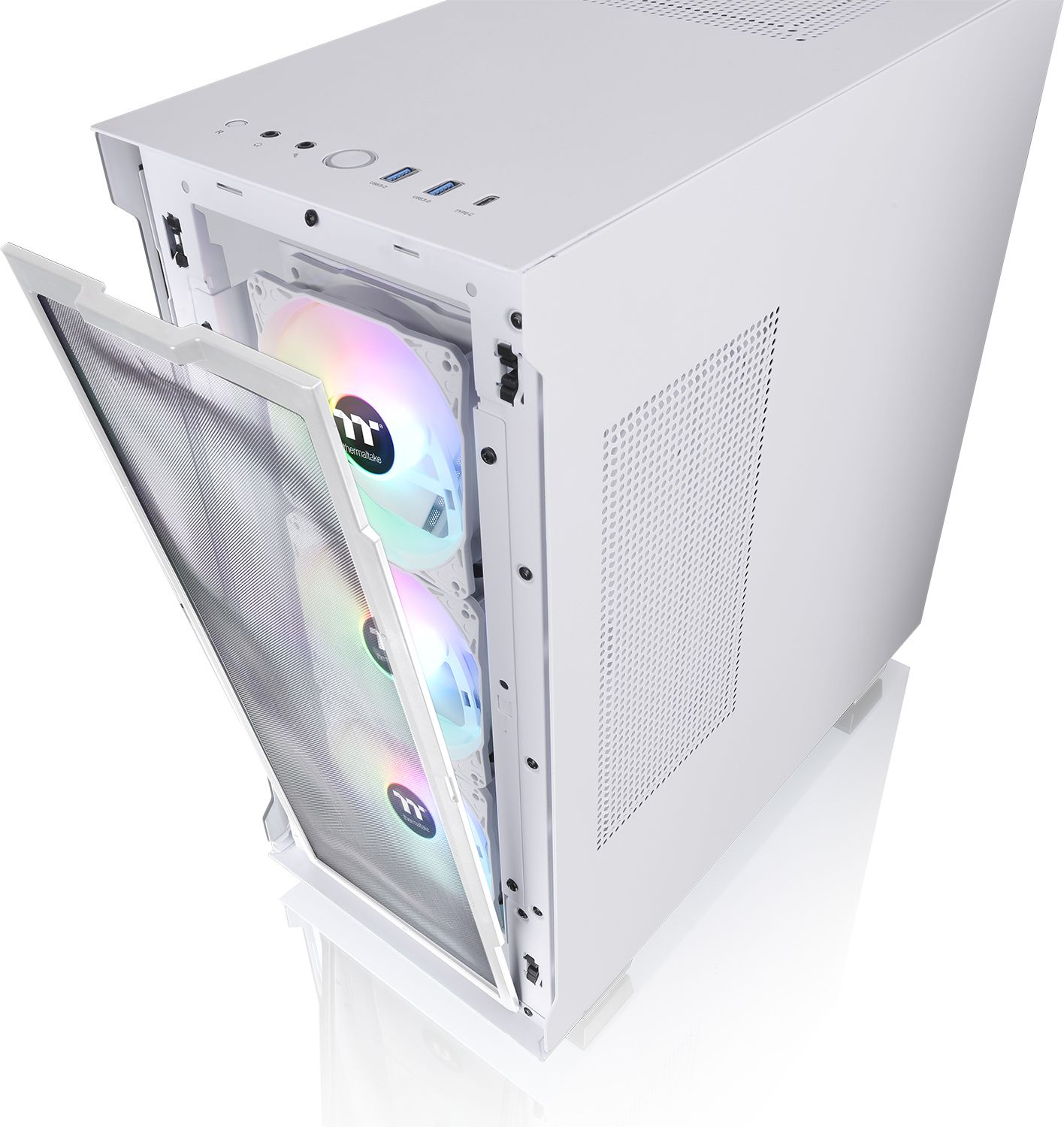 Корпус Thermaltake V350 TG ARGB AIR белый без БП ATX 3x120mm 3x140mm 2xUSB3.0 audio bott PSU — фото 21