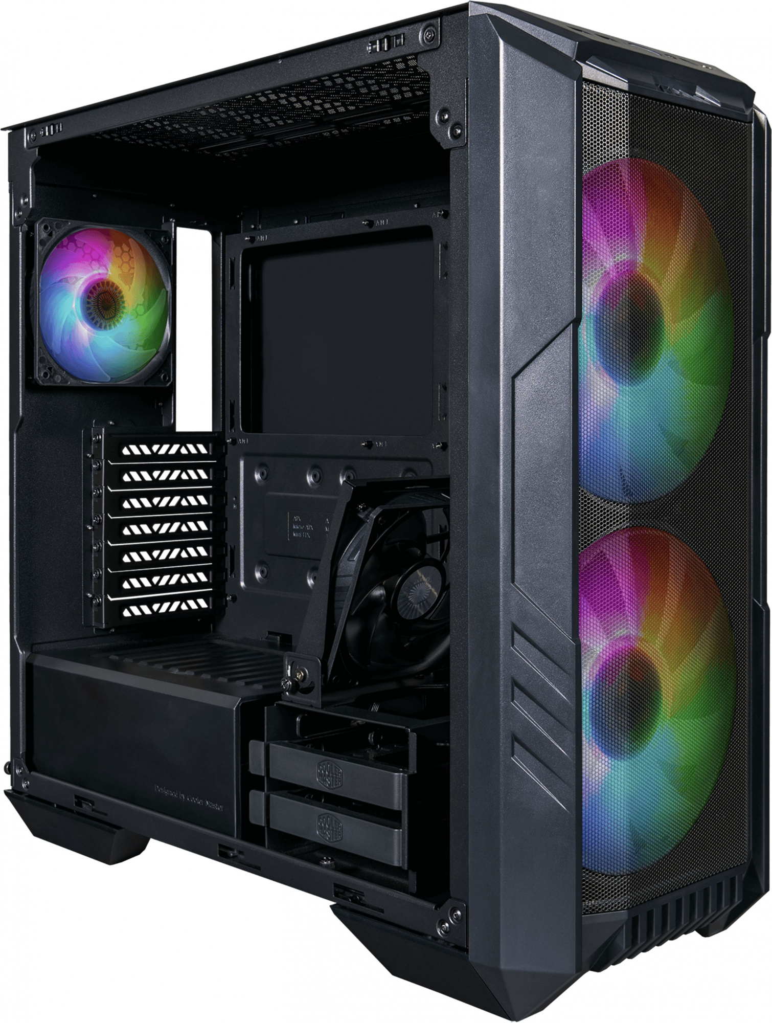 Корпус Cooler Master HAF500 черный без БП ATX 4x120mm 4x140mm 4x200mm 2xUSB3.0 audio bott PSU — фото 4