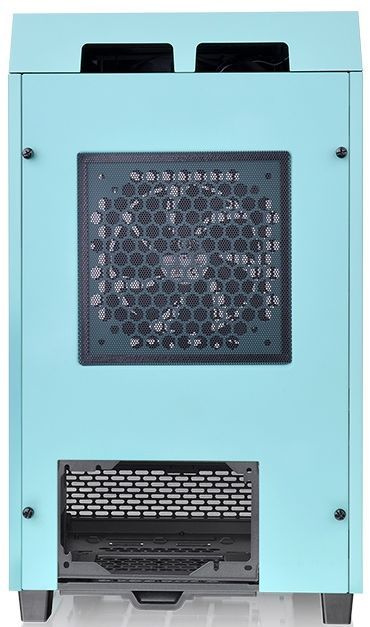 Корпус Thermaltake The Tower 100 Turquoise бирюзовый без БП miniITX 1x120mm 3x140mm 2xUSB3.0 audio bott PSU — фото 6