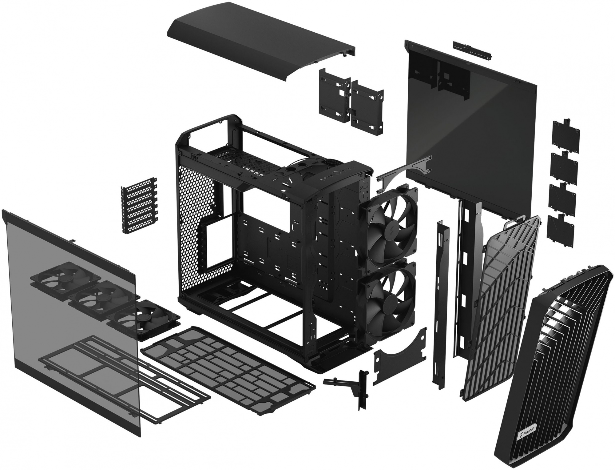 Корпус Fractal Design Torrent Black TG Light Tint черный без БП E-ATX 7x120mm 4x140mm 2x180mm 2xUSB3.0 audio — фото 22