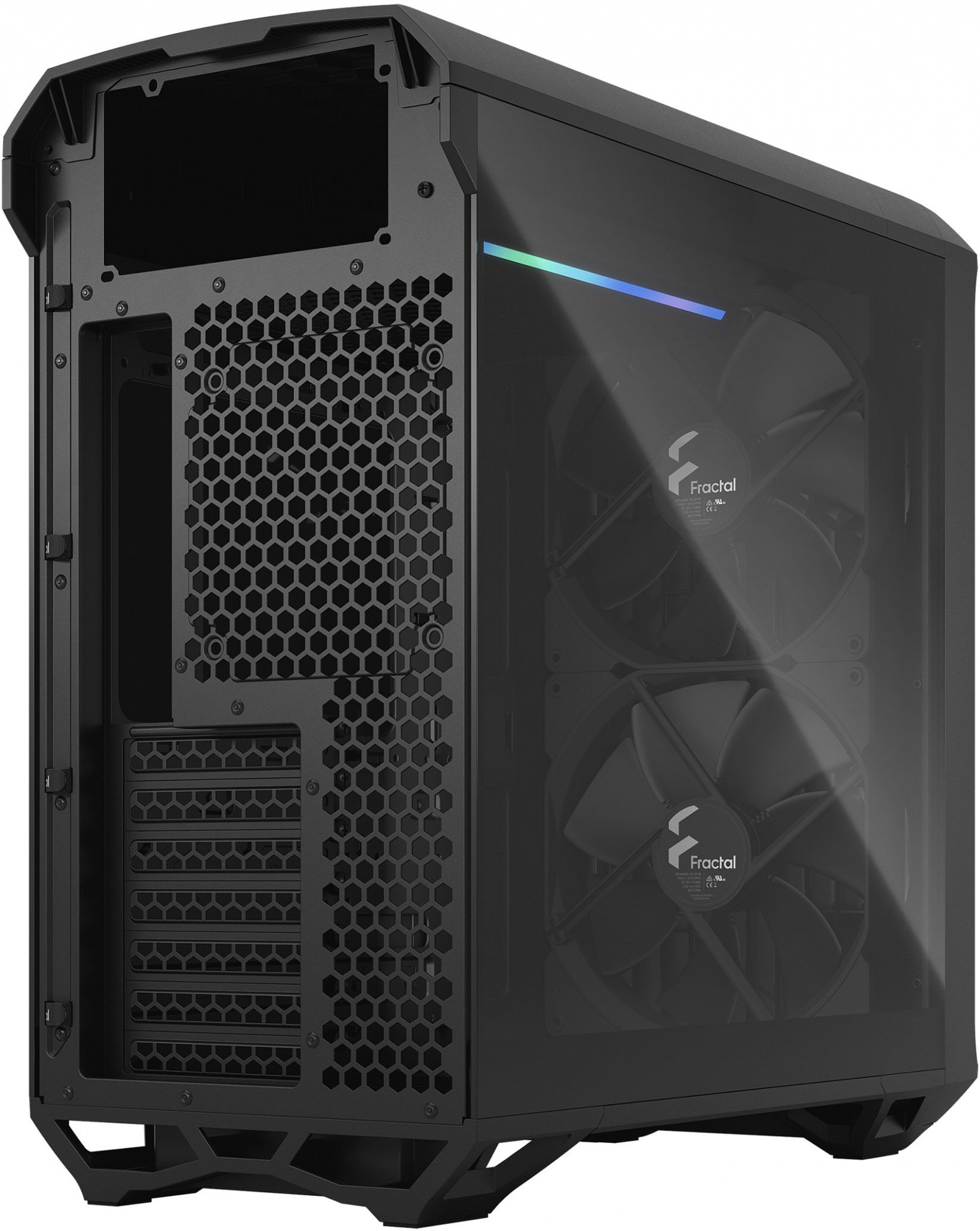 Корпус Fractal Design Torrent Compact TG Dark Tint черный без БП ATX 7x120mm 4x140mm 2x180mm 2xUSB3.0 audio — фото 3