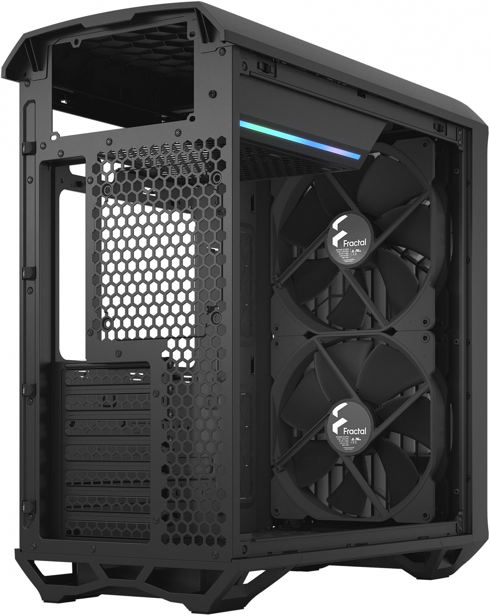 Корпус Fractal Design Torrent Compact TG Dark Tint черный без БП ATX 7x120mm 4x140mm 2x180mm 2xUSB3.0 audio — фото 12