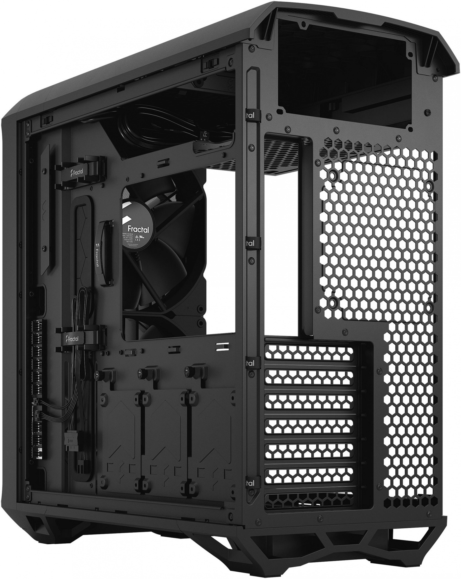 Корпус Fractal Design Torrent Compact TG Dark Tint черный без БП ATX 7x120mm 4x140mm 2x180mm 2xUSB3.0 audio — фото 13