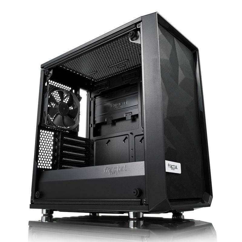 Корпус Fractal Design Meshify Mini C TG черный без БП mATX 5x120mm 4x140mm 2xUSB3.0 audio bott PSU — фото 2