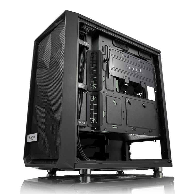 Корпус Fractal Design Meshify Mini C TG черный без БП mATX 5x120mm 4x140mm 2xUSB3.0 audio bott PSU — фото 4