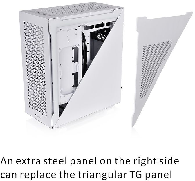 Корпус Thermaltake Divider 500 TG Air Snow белый без БП ATX 8x120mm 5x140mm 2xUSB3.0 audio bott PSU — фото 4