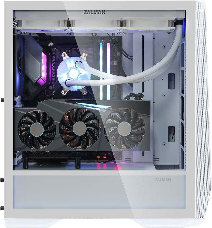Корпус Zalman Z9 Iceberg белый без БП E-ATX 6x120mm 6x140mm 2x200mm 2xUSB2.0 2xUSB3.0 audio bott PSU — фото 3