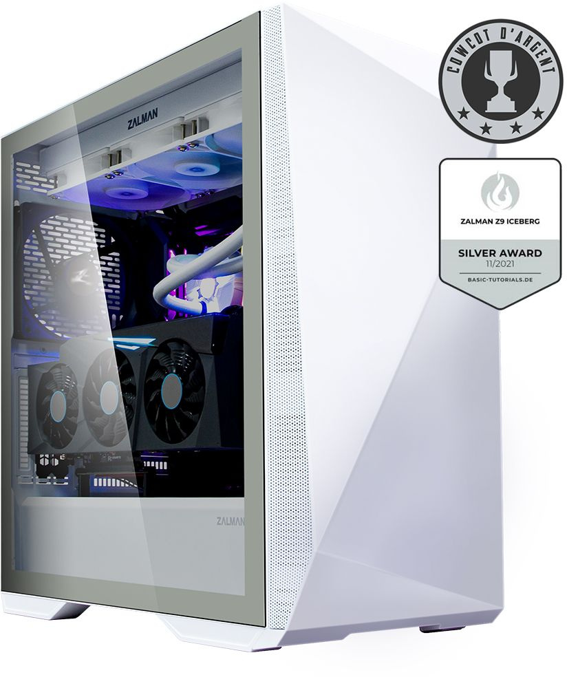 Корпус Zalman Z9 Iceberg белый без БП E-ATX 6x120mm 6x140mm 2x200mm 2xUSB2.0 2xUSB3.0 audio bott PSU — фото 4