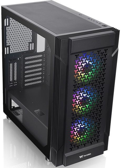 Корпус Thermaltake Versa T27 TG ARGB черный без БП ATX 4x120mm 6x140mm 2xUSB3.0 audio bott PSU — фото 5