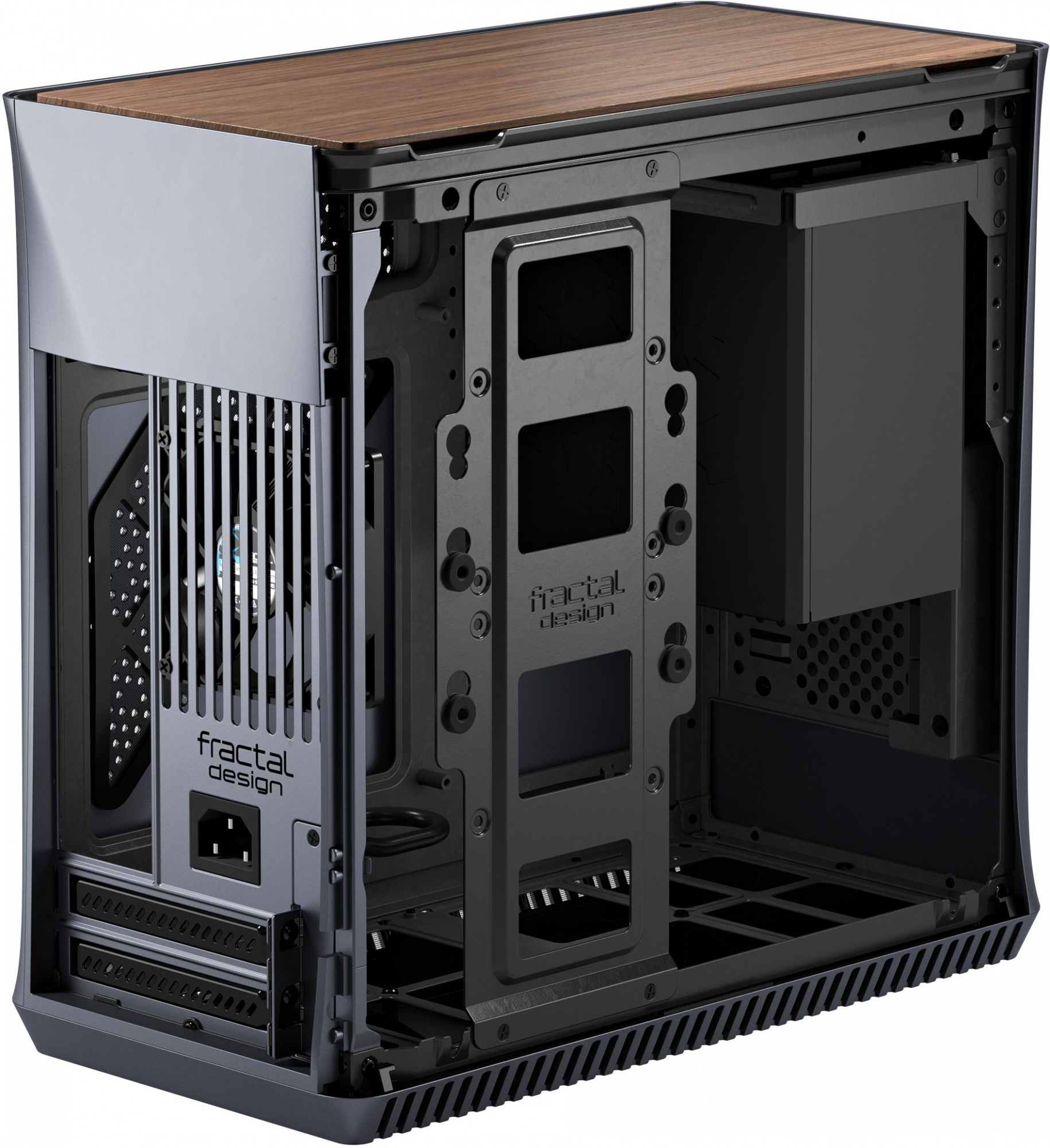 Корпус Fractal Design ERA ITX серый без БП miniITX 2x120mm 2x140mm 2xUSB3.0 audio — фото 7