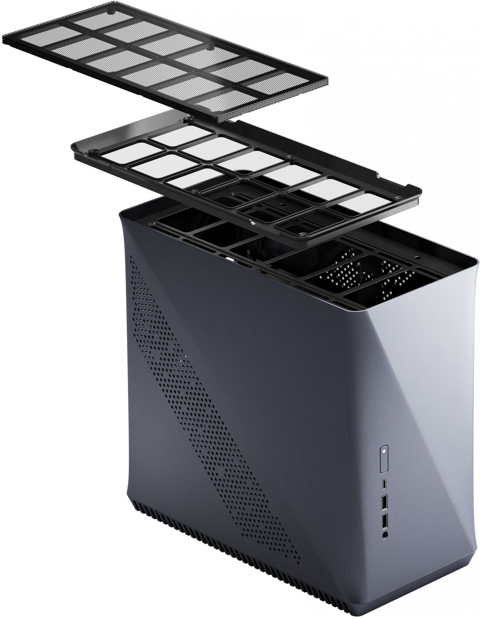 Корпус Fractal Design ERA ITX серый без БП miniITX 2x120mm 2x140mm 2xUSB3.0 audio — фото 17