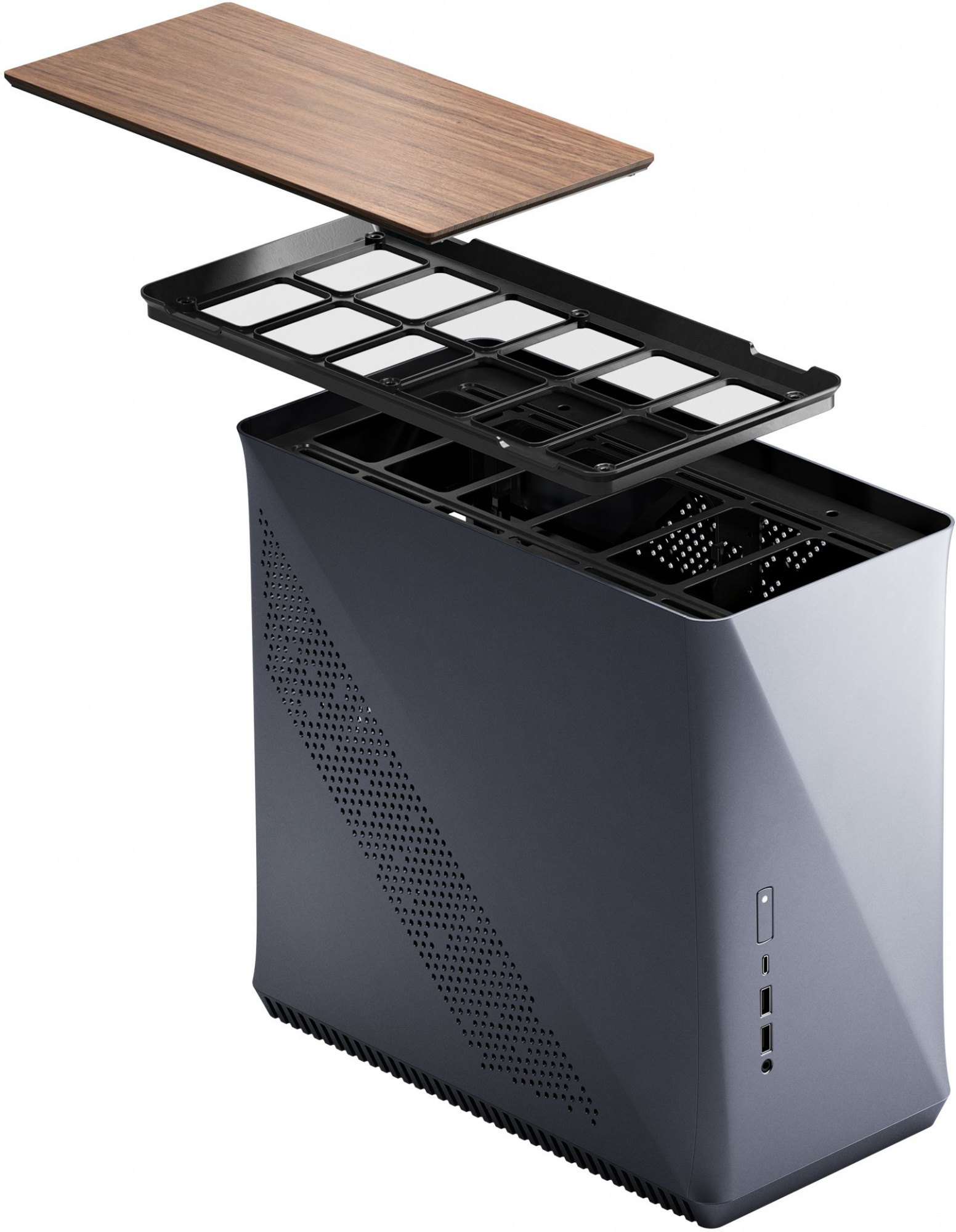 Корпус Fractal Design ERA ITX серый без БП miniITX 2x120mm 2x140mm 2xUSB3.0 audio — фото 18