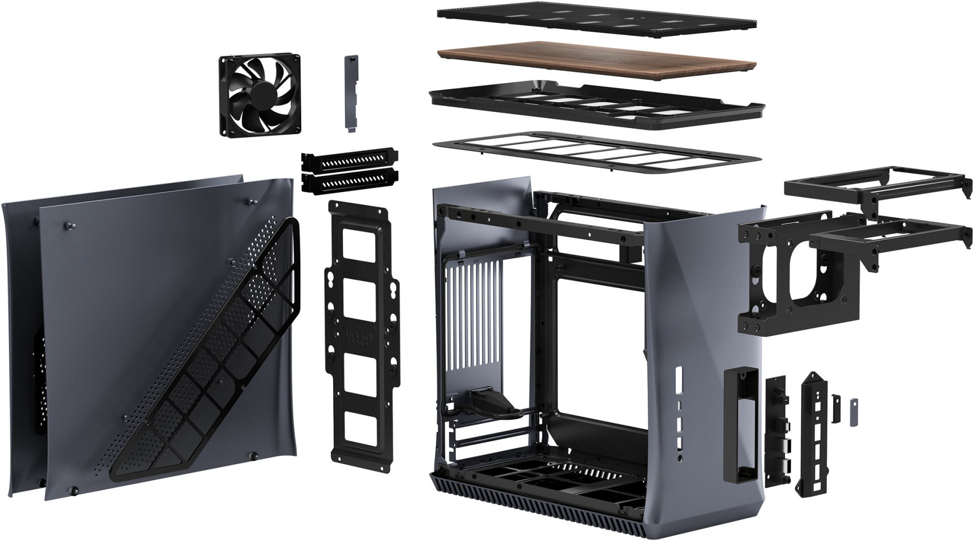 Корпус Fractal Design ERA ITX серый без БП miniITX 2x120mm 2x140mm 2xUSB3.0 audio — фото 20