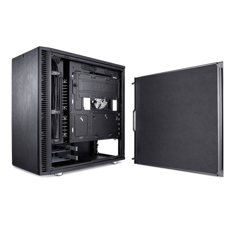 Корпус Fractal Design Define Mini C TG черный без БП mATX 5x120mm 4x140mm 2xUSB3.0 audio bott PSU — фото 2
