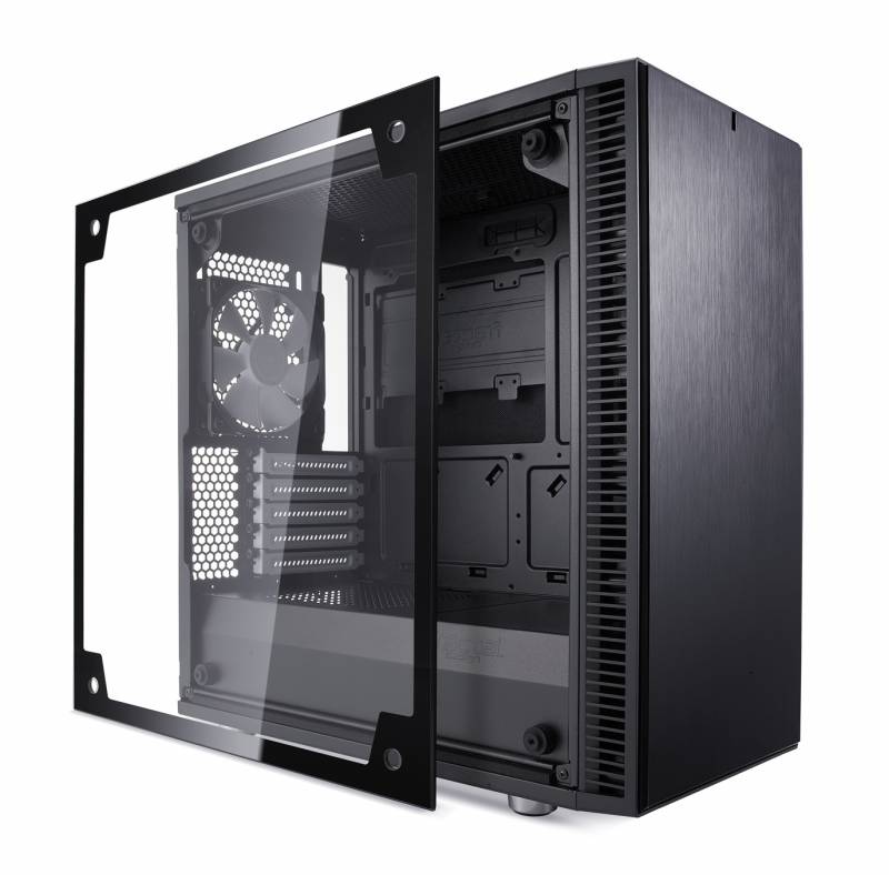 Корпус Fractal Design Define Mini C TG черный без БП mATX 5x120mm 4x140mm 2xUSB3.0 audio bott PSU — фото 3