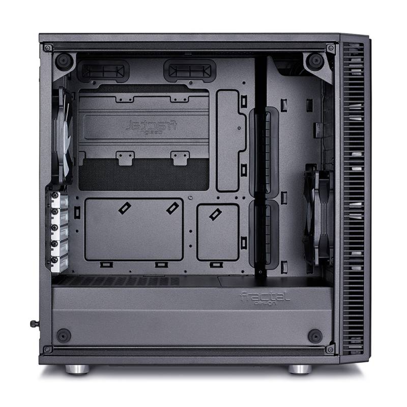 Корпус Fractal Design Define Mini C TG черный без БП mATX 5x120mm 4x140mm 2xUSB3.0 audio bott PSU — фото 7