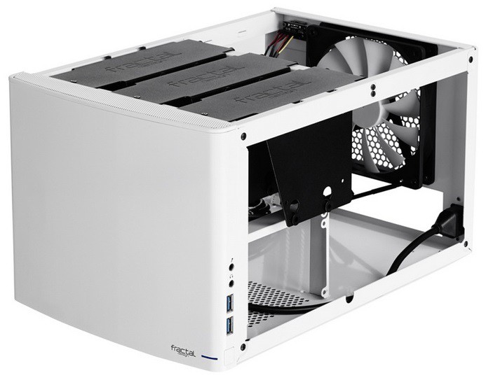 Корпус Fractal Design Node 304 белый без БП miniITX 2x92mm 1x140mm 2xUSB3.0 audio bott PSU — фото 8
