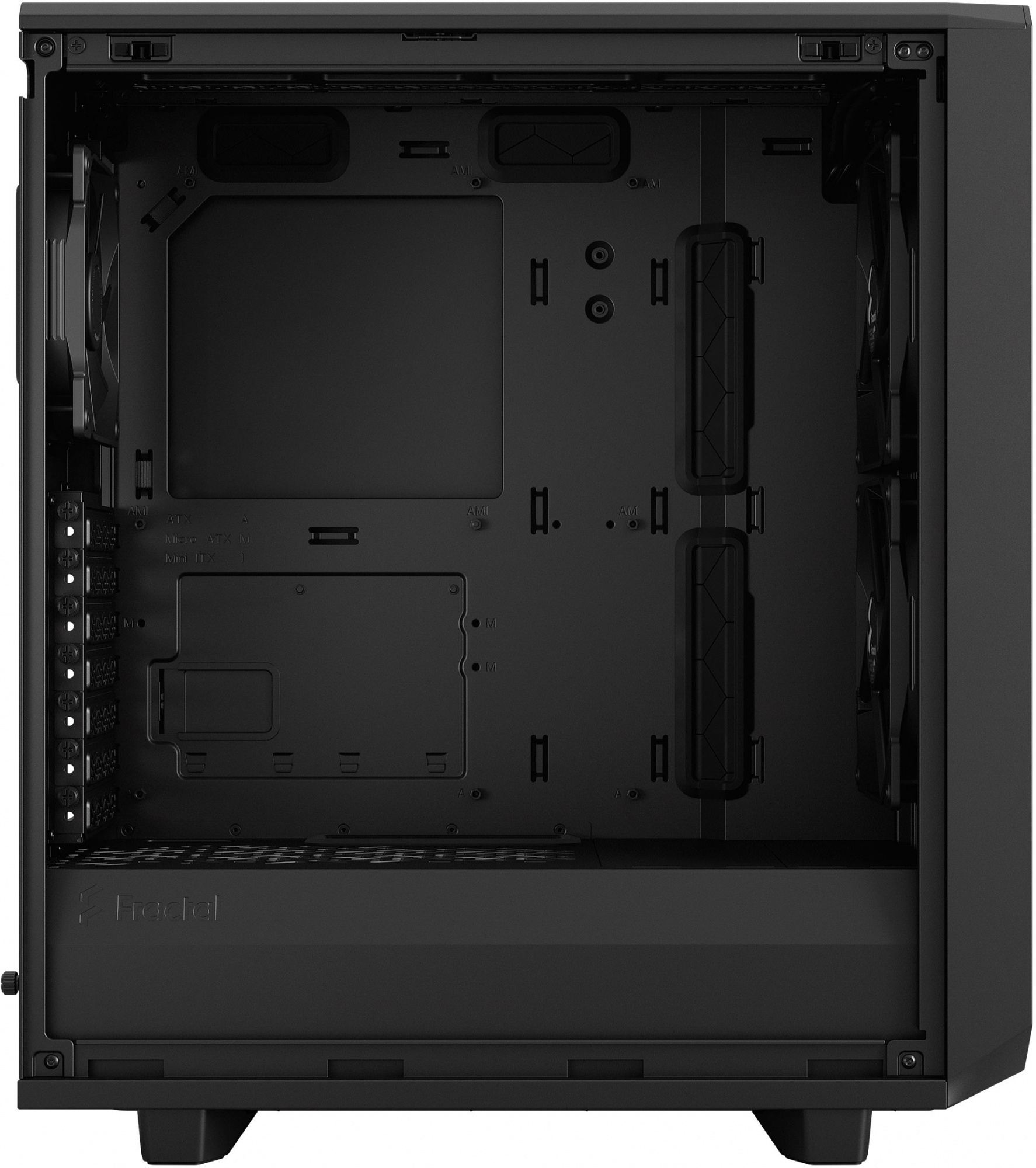 Корпус Fractal Design Meshify 2 Compact Solid черный без БП ATX 5x120mm 4x140mm 2xUSB3.0 audio bott PSU — фото 11