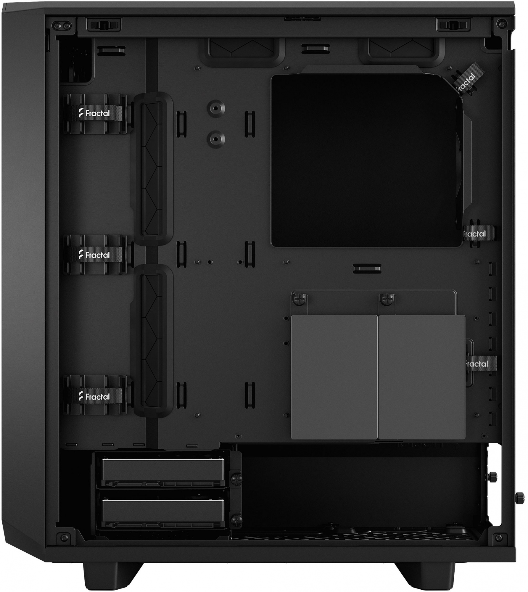 Корпус Fractal Design Meshify 2 Compact Solid черный без БП ATX 5x120mm 4x140mm 2xUSB3.0 audio bott PSU — фото 12