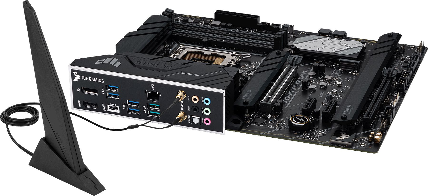 Материнская плата Asus TUF GAMING H670-PRO WIFI D4 Soc-1700 Intel H670 4xDDR4 ATX AC`97 8ch(7.1) 2.5Gg RAID+HDMI+DP — фото 5