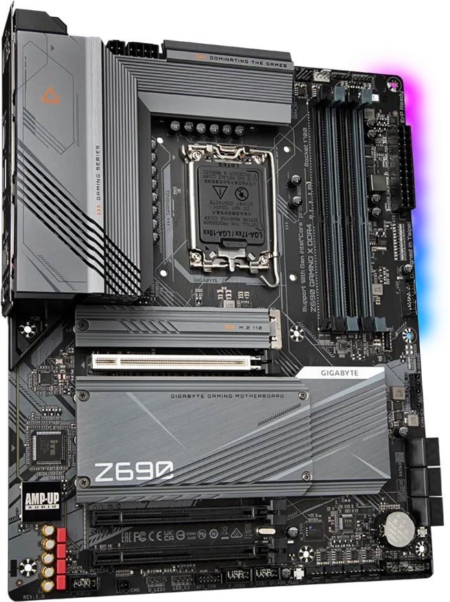 Материнская плата Gigabyte Z690 GAMING X DDR4 Soc-1700 Intel Z690 4xDDR4 ATX AC`97 8ch(7.1) 2.5Gg RAID+HDMI+DP — фото 3