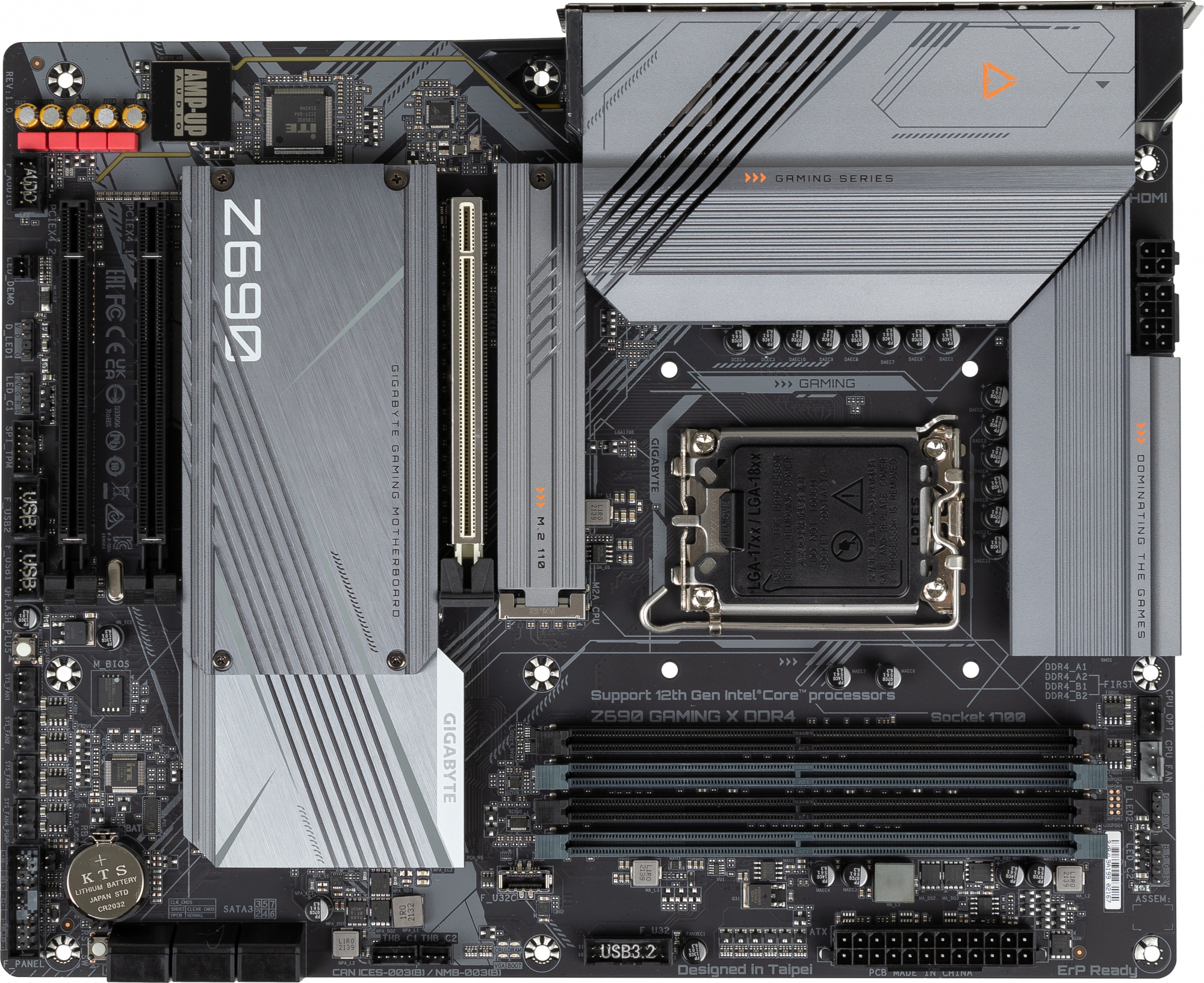 Материнская плата Gigabyte Z690 GAMING X DDR4 Soc-1700 Intel Z690 4xDDR4 ATX AC`97 8ch(7.1) 2.5Gg RAID+HDMI+DP — фото 7
