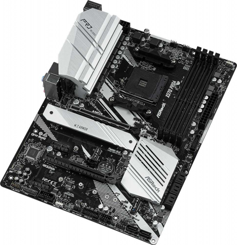 Материнская плата Asrock X570 PRO4 Soc-AM4 AMD X570 4xDDR4 ATX AC`97 8ch(7.1) GbLAN RAID+HDMI+DP — фото 4