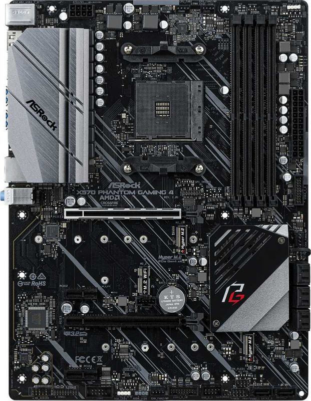 Материнская плата Asrock X570 PHANTOM GAMING 4 Soc-AM4 AMD X570 4xDDR4 ATX AC`97 8ch(7.1) GbLAN RAID+HDMI+DP — фото 5