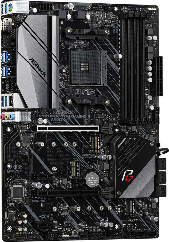 Материнская плата Asrock X570 PHANTOM GAMING 4 Soc-AM4 AMD X570 4xDDR4 ATX AC`97 8ch(7.1) GbLAN RAID+HDMI+DP — фото 3