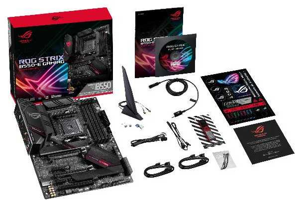 Материнская плата Asus ROG STRIX B550-E GAMING Soc-AM4 AMD B550 4xDDR4 ATX AC`97 8ch(7.1) 2.5Gg RAID+HDMI+DP — фото 2