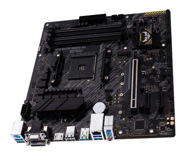 Материнская плата Asus TUF GAMING A520M-PLUS Soc-AM4 AMD A520 4xDDR4 mATX AC`97 8ch(7.1) GbLAN RAID+VGA+DVI+HDMI — фото 2