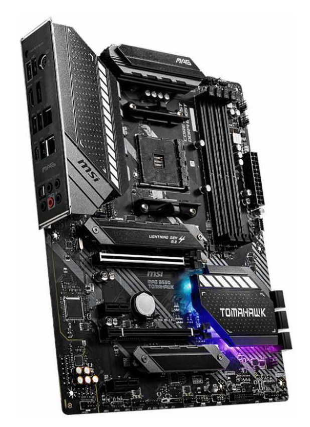 Материнская плата MSI MAG B550 TOMAHAWK Soc-AM4 AMD B550 4xDDR4 ATX AC`97 8ch(7.1) 1 x 2.5Gigabit + Gigabit Ethernet RAID+HDMI+DP — фото 3