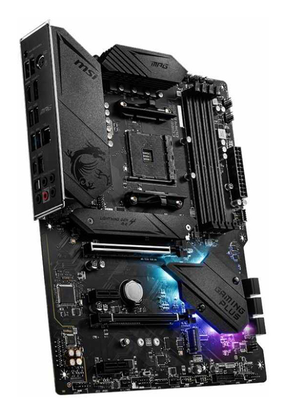 Материнская плата MSI MPG B550 GAMING PLUS Soc-AM4 AMD B550 4xDDR4 ATX AC`97 8ch(7.1) GbLAN RAID+HDMI+DP — фото 3