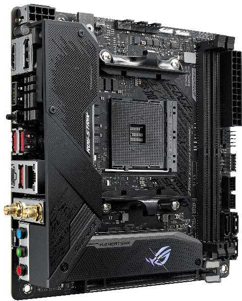 Материнская плата Asus ROG STRIX B550-I GAMING Soc-AM4 AMD B550 2xDDR4 mini-ITX AC`97 8ch(7.1) 2.5Gg RAID+HDMI+DP — фото 3