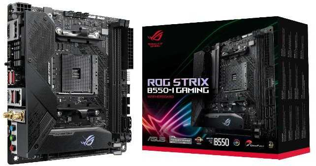 Материнская плата Asus ROG STRIX B550-I GAMING Soc-AM4 AMD B550 2xDDR4 mini-ITX AC`97 8ch(7.1) 2.5Gg RAID+HDMI+DP — фото 4