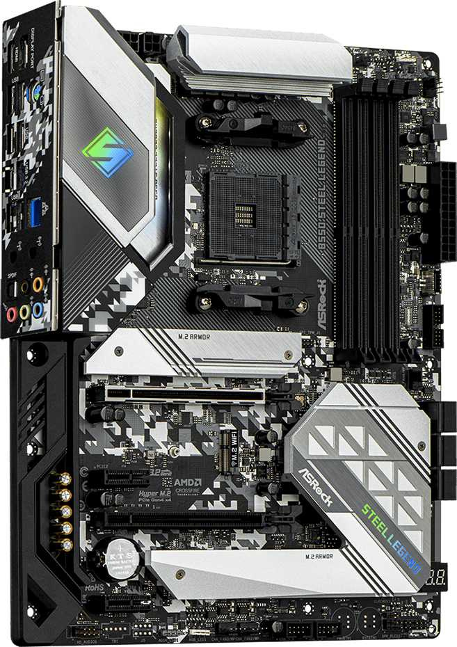 Материнская плата Asrock B550 STEEL LEGEND Soc-AM4 AMD B550 4xDDR4 ATX AC`97 8ch(7.1) 2.5Gg RAID+HDMI+DP — фото 4