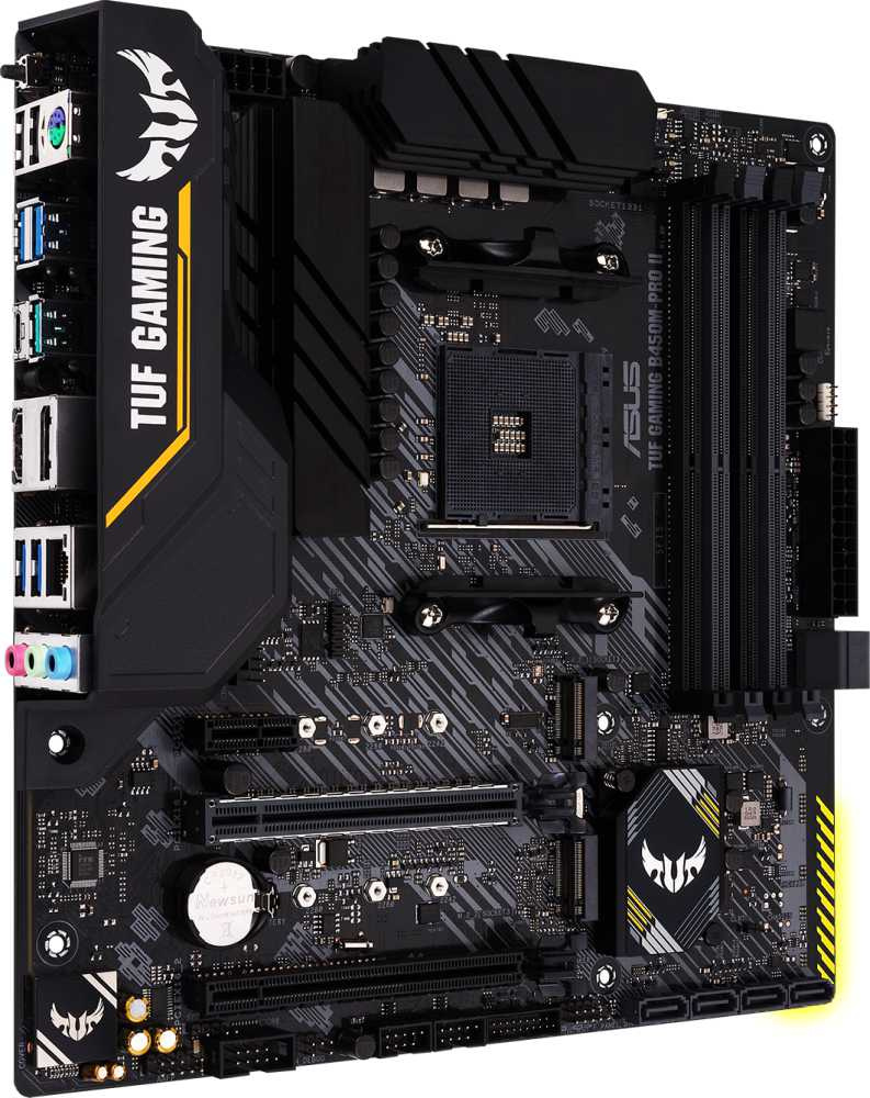 Материнская плата Asus TUF GAMING B450M-PRO II Soc-AM4 AMD B450 4xDDR4 mATX AC`97 8ch(7.1) GbLAN RAID+HDMI+DP — фото 4