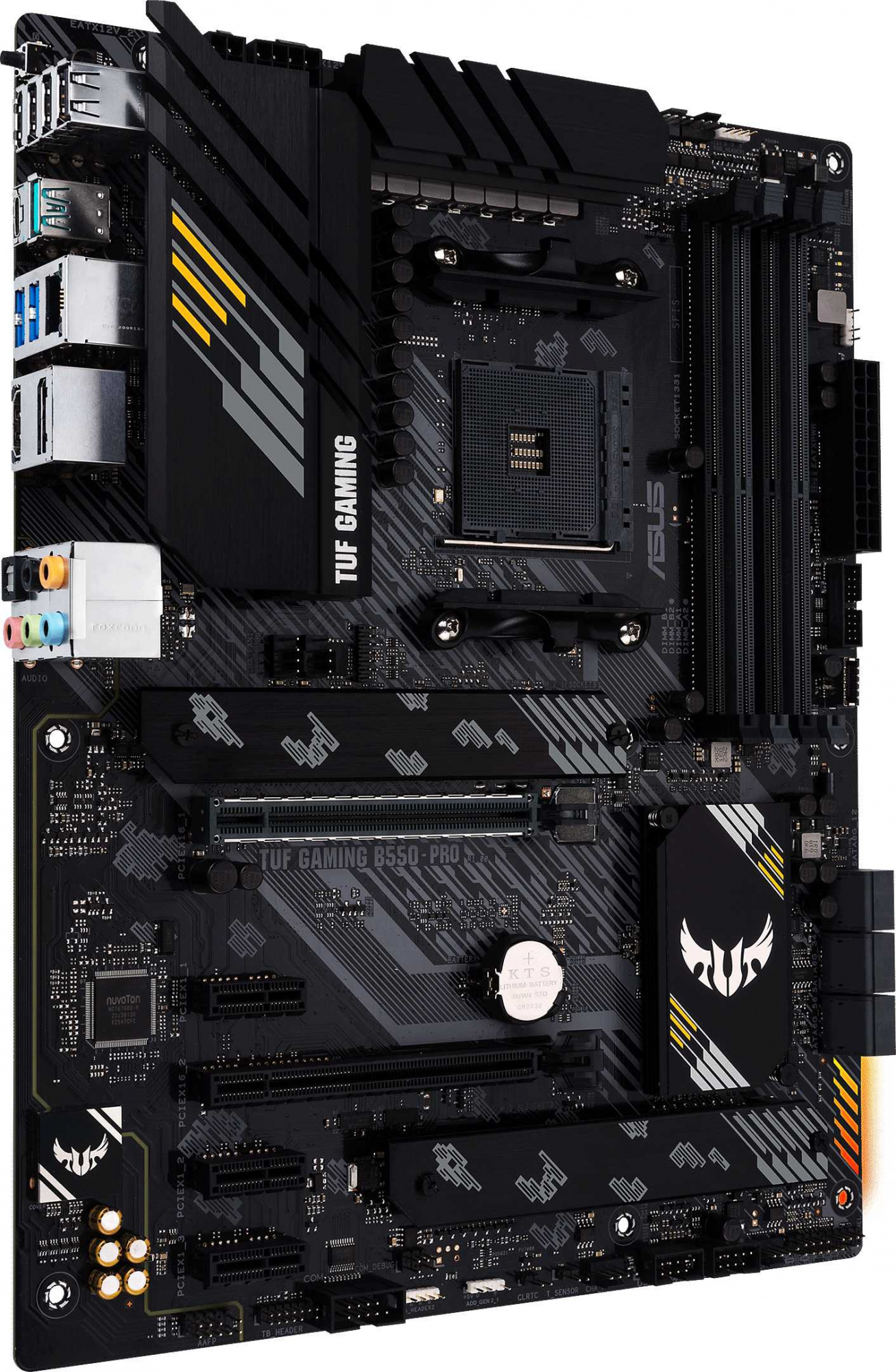 Материнская плата Asus TUF GAMING B550-PRO Soc-AM4 AMD B550 4xDDR4 ATX AC`97 8ch(7.1) 2.5Gg RAID+HDMI+DP — фото 2