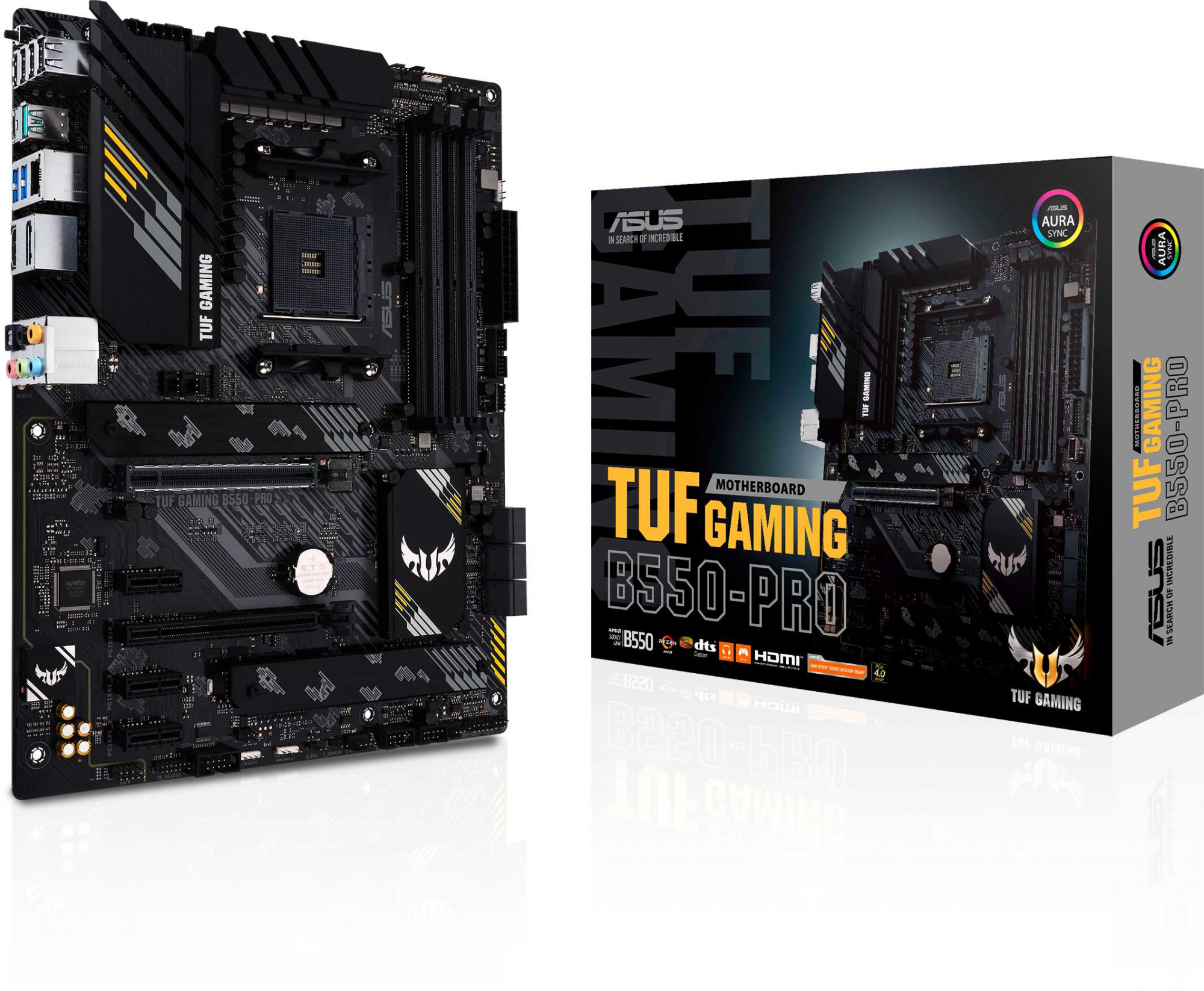 Материнская плата Asus TUF GAMING B550-PRO Soc-AM4 AMD B550 4xDDR4 ATX AC`97 8ch(7.1) 2.5Gg RAID+HDMI+DP — фото 6