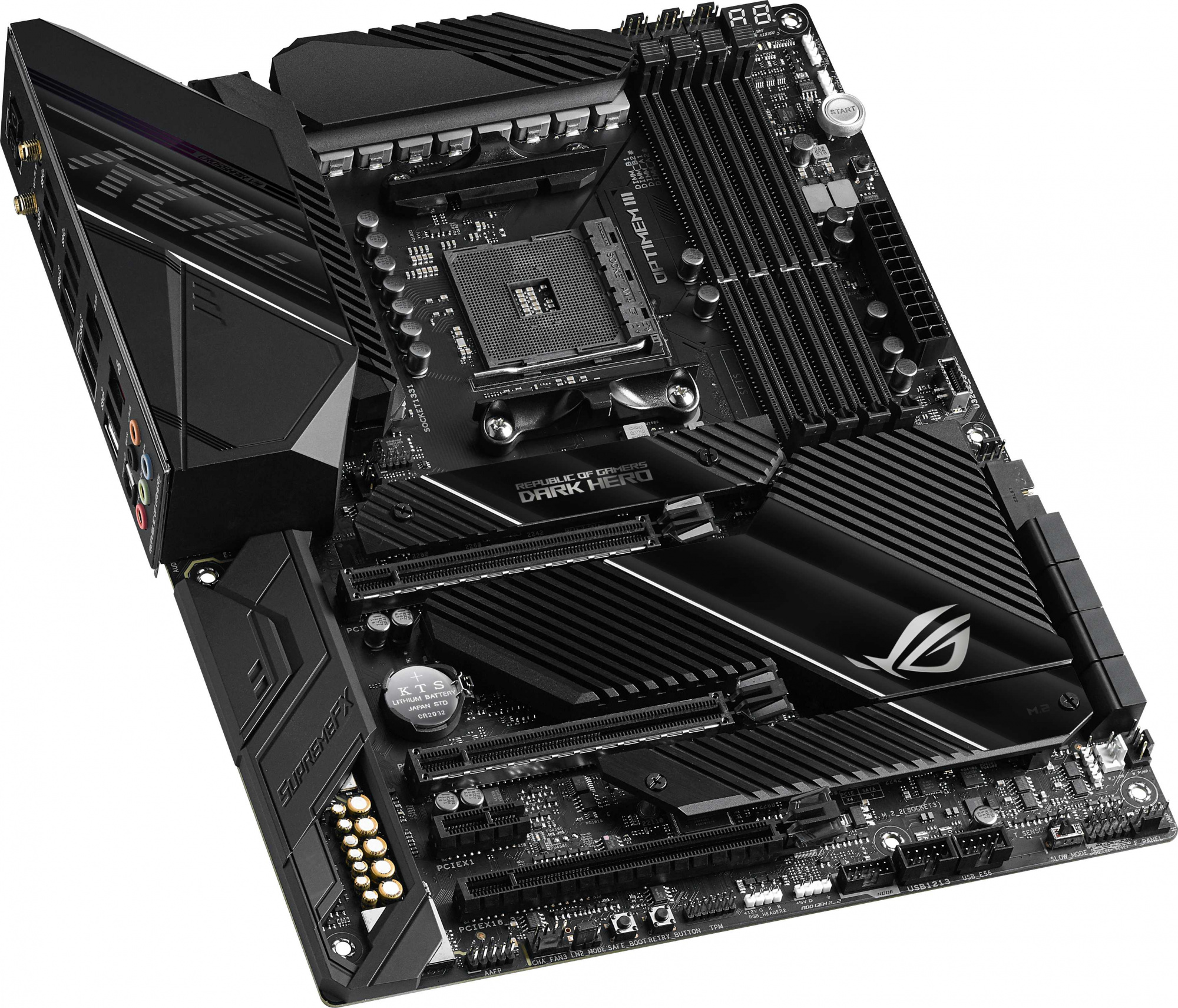 Материнская плата Asus ROG CROSSHAIR VIII DARK HERO Soc-AM4 AMD X570 4xDDR4 ATX AC`97 8ch(7.1) 1 x 2.5Gigabit + Gigabit Ethernet RAID — фото 4