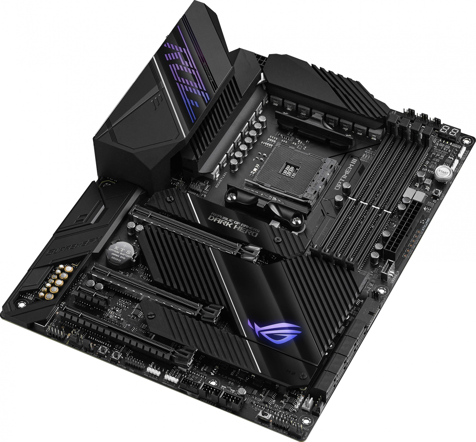 Материнская плата Asus ROG CROSSHAIR VIII DARK HERO Soc-AM4 AMD X570 4xDDR4 ATX AC`97 8ch(7.1) 1 x 2.5Gigabit + Gigabit Ethernet RAID — фото 5