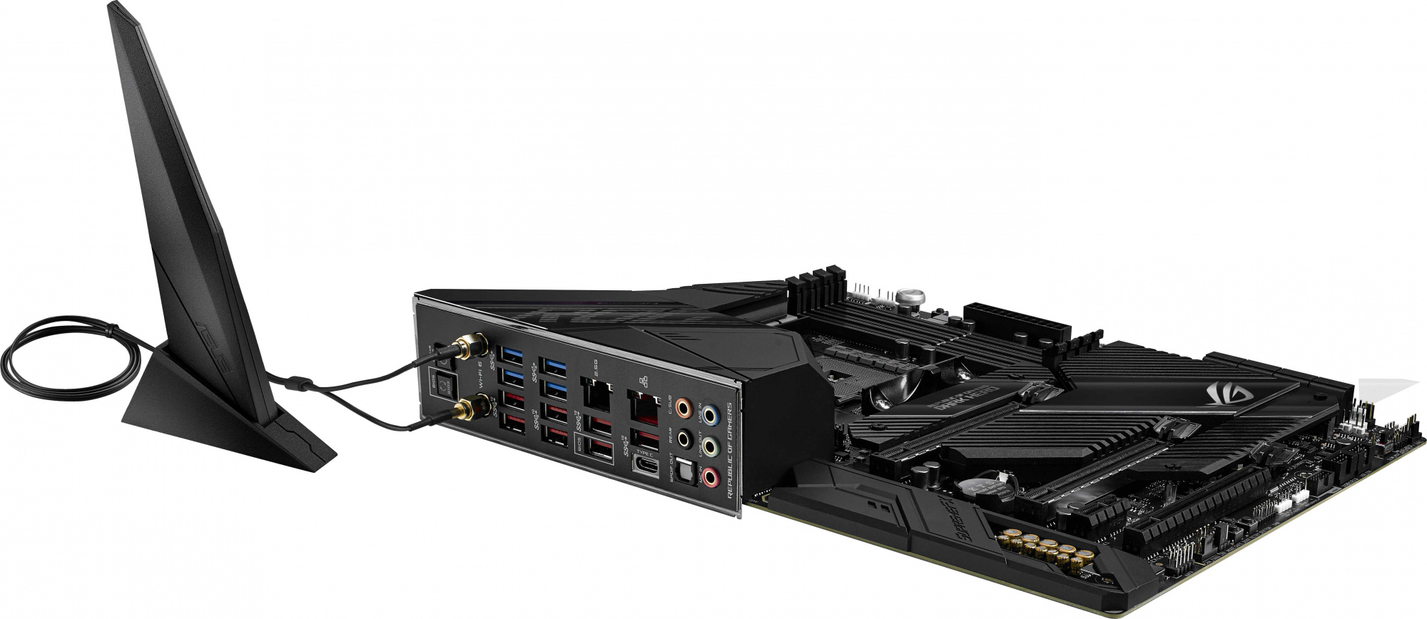 Материнская плата Asus ROG CROSSHAIR VIII DARK HERO Soc-AM4 AMD X570 4xDDR4 ATX AC`97 8ch(7.1) 1 x 2.5Gigabit + Gigabit Ethernet RAID — фото 6
