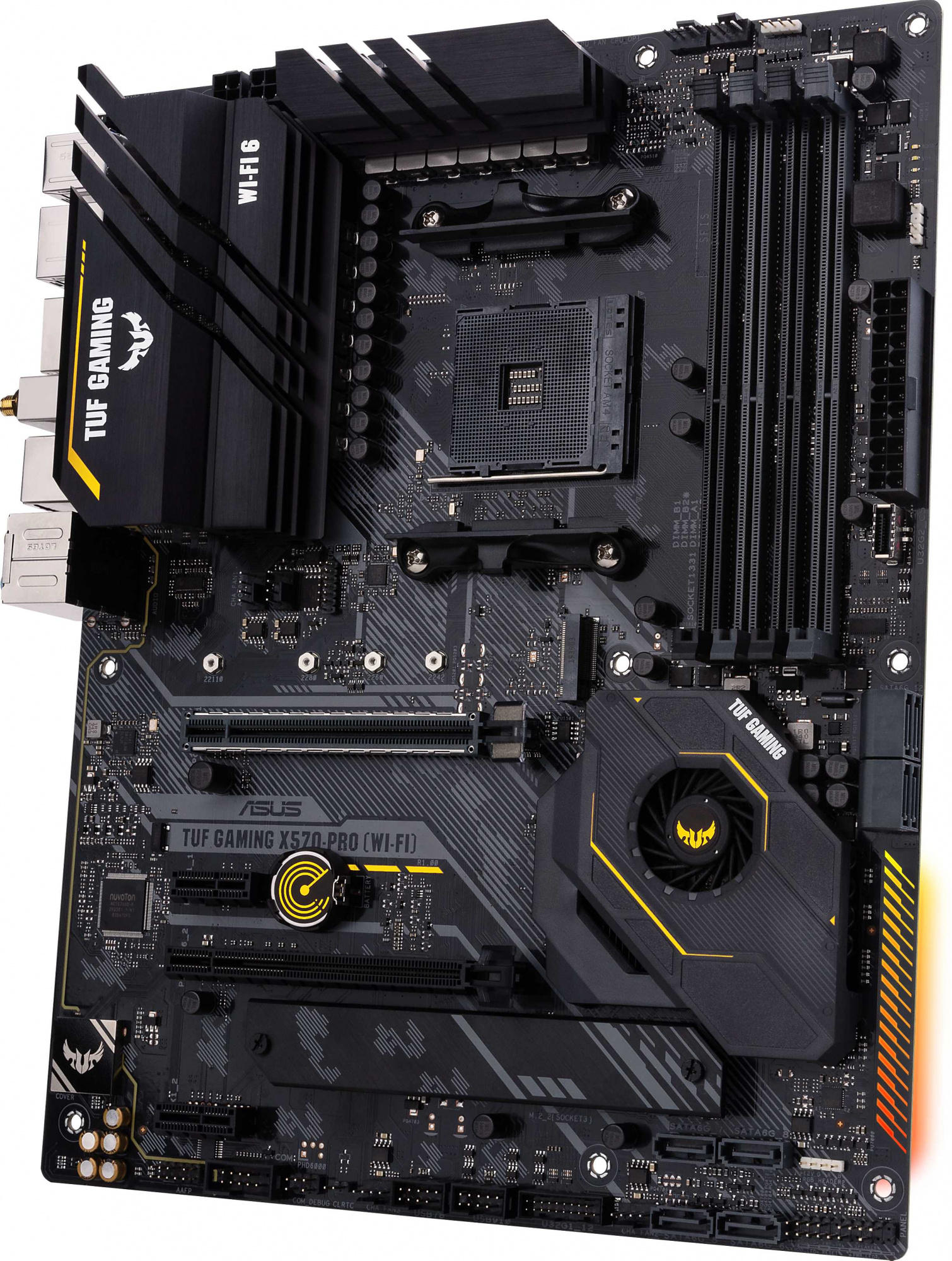 Материнская плата Asus TUF GAMING X570-PRO (WI-FI) Soc-AM4 AMD X570 4xDDR4 ATX AC`97 8ch(7.1) 2.5Gg RAID+HDMI+DP — фото 5