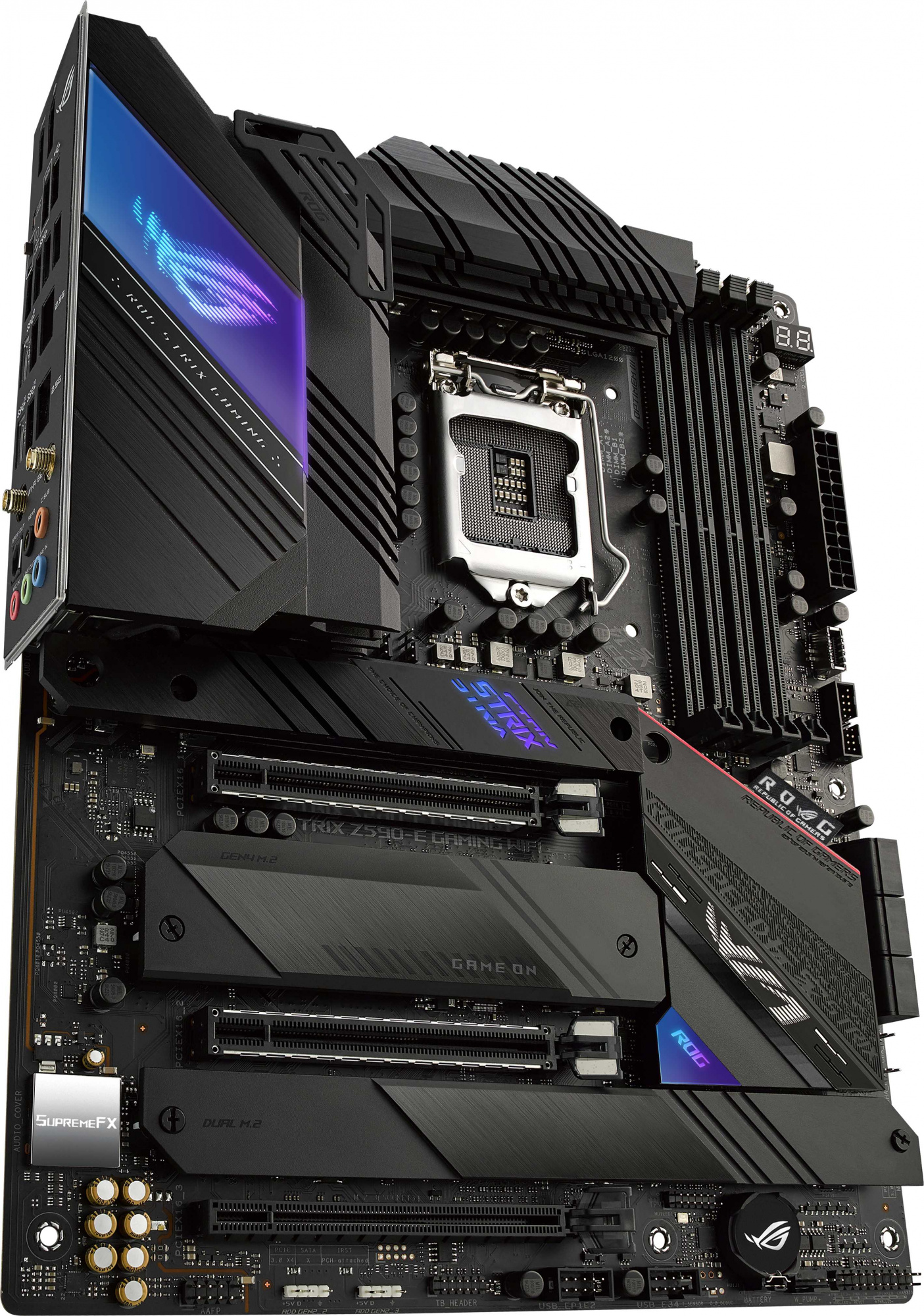 Материнская плата Asus ROG STRIX Z590-E GAMING WIFI Soc-1200 Intel Z590 4xDDR4 ATX AC`97 8ch(7.1) 2x2.5Gg RAID+HDMI — фото 2